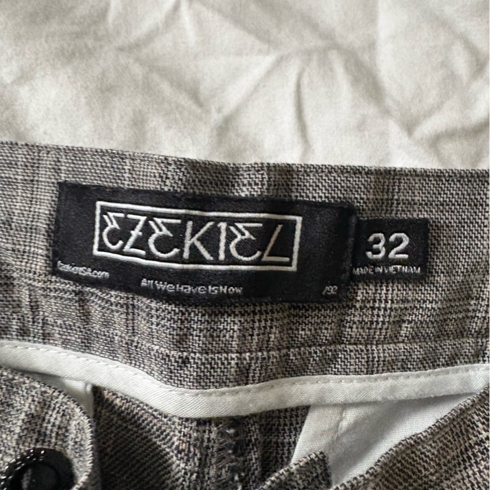 Ezekiel Black and White Checkered Trousers